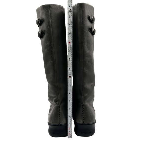 Keen Bern Baby Olive Green Tall Leather Outdoor Hiking Moto Riding Boots (11) - Picture 10 of 16